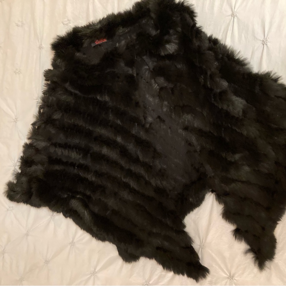 Rabbit fur cape
